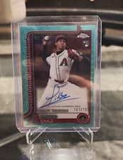 2025 Topps Chrome Update Rookie Debut Autographs Yilber Diaz #CRDA-YD card