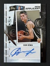 2025-26 Topps New Applicants Autographs Egor Dëmin #NA-ED