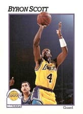 Byron Scott 1991-92 Hoops Base Set card