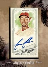 Aaron Altherr 2018 Topps Allen & Ginter Framed Mini Autographs card
