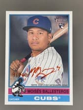 2025 Topps Heritage Real One Autographs Moisés Ballesteros #ROA-BAL card