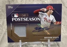2024 Topps Postseason Performance Autograph Relic Bryson Stott #PPAR-BS card