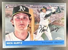 2025 Topps Chrome Platinum 1955 Topps City Variations Nick Kurtz #55CV-62 card