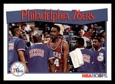 Philadelphia 76ers 1991-92 Hoops Base Set card