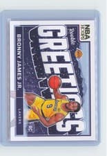 2024-25 Hoops Rookie Greetings Bronny James Jr. #6 card