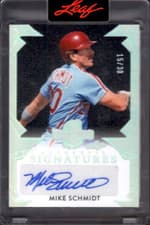 2025 Leaf Spectacular Baseball Spectacular Signatures Mike Schmidt #S-MS1 card