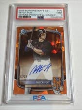 2025 Bowman Draft Sapphire Sapphire Chrome Prospect Autographs Mitch Voit #CPA-MV card