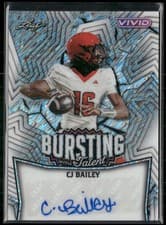 2025 Leaf Vivid Neon CJ Bailey #NB-10 card