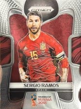 Sergio Ramos 2018 Panini Prizm World Cup card