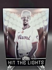 2025 Topps Chrome Black Hit the Lights Eury Pérez #HTL-15 card
