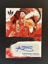 2024-25 Panini Court Kings Impressionist Ink Autographs Anfernee Simons #II-ANF card