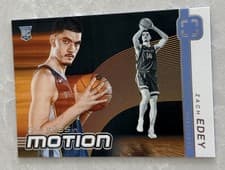 2024-25 Panini Photogenic Rookies In Motion Set Zach Edey #1 card