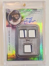 2025 Topps Sterling Swings Autographed Relics Jackson Chourio #SWA-JCH card