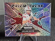 2025 Panini Prizm Draft Picks Prizm Break Julian Sayin #3 card