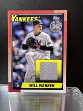 2025 Topps 1990 Topps Baseball Relics Series Two Will Warren #90R2-WW card