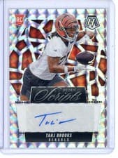 2025 Panini Mosaic Rookie Scripts Tahj Brooks #RS-TBS card