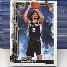 2025-26 Topps Holiday SSP Back Variations Dylan Harper #SSB-DH card