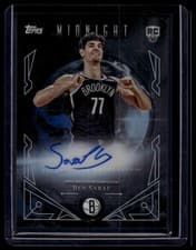 2025-26 Topps Midnight Midnight Sun Signatures Rookies Ben Saraf #MSR-BS card