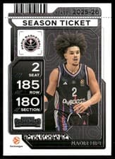 2025-26 Panini Contenders EuroLeague Base Season Ticket Nadir Hifi #6 card
