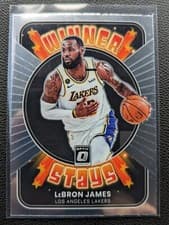 LeBron James 2021 Panini Donruss Optic Winner Stays card