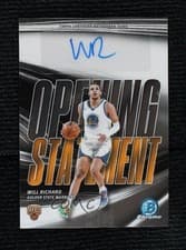 2025-26 Bowman Opening Statement Signatures Will Richard #OS-WR card