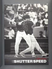 2025 Topps Black & White Shutter Speed Mike Trout #SS17 card