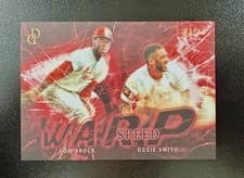 2025 Topps Dynamic Duals Warp Speed Lou Brock / Ozzie Smith #WS-02 card