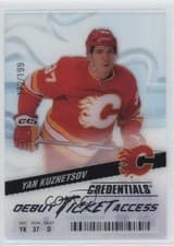 Yan Kuznetsov 2024-25 Upper Deck Credentials Acetate Debut Ticket Access card