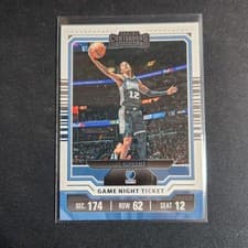 Ja Morant 2023 Panini Contenders Game Night Ticket card