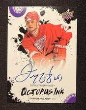 2025-26 Upper Deck Detroit Red Wings Centennial Octopus Ink Darren McCarty #OI-DM card