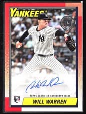 2025 Topps 1990 Topps Baseball Autographs Series Two Will Warren #90B2-WWA card