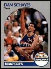 Dan Schayes 1990-91 Hoops Base Set card