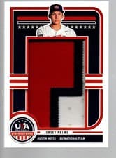 2025 Panini Stars & Stripes Jumbo Material Jersey Prime Austin Weiss #JMJ-AW card