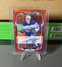 2025-26 O-Pee-Chee Platinum Red Rainbow Autos Jack Quinn #RA-JQ card
