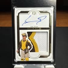 2025 Panini National Treasures Silhouette Signatures Ethan Salas #15 card