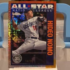 2025 Topps 1990 Topps Baseball All Stars Chrome Refractor Hideo Nomo #90ASC-42 card