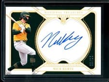 2025 Panini National Treasures Personalized Treasures Autographs Nick Kurtz #10 card