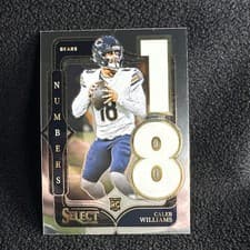 Caleb Williams 2024 Panini Select Numbers card