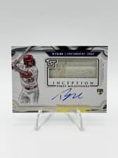 2025 Topps Inception MLB First Milestone Autograph Relics Thomas Saggese #FMAR-TSA card