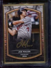 2025 Topps Museum Collection Framed HOF Autographs Joe Mauer #HOF-JM card