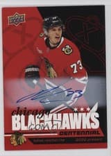 2025-26 Upper Deck Chicago Blackhawks Centennial Red Hot Autos Lukas Reichel #13 card