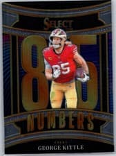 2025 Panini Select Select Numbers George Kittle #19 card