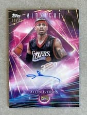 2025-26 Topps Midnight Dark Matter Autographs Allen Iverson #DMA-AI