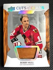 2024-25 Upper Deck Engrained Icons Cuts of Class Relics Bobby Hull #CC-BH card