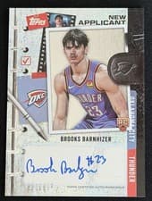 2025-26 Topps New Applicants Autographs Brooks Barnhizer #NA-BB card