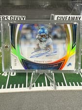 2025 Panini Immaculate Clutch Time Signatures Jahmyr Gibbs #CTS-JGS card