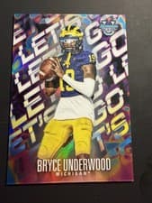 2025 Bowman University Best Let's Go Refractor Bryce Underwood #LG-2 card