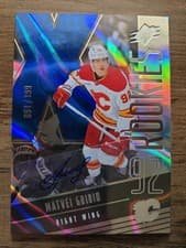 2025-26 SPx Blue Autograph Parallel - Rookies Matvei Gridin #F-MG card