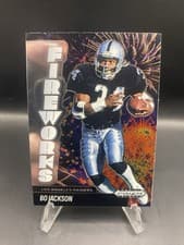 2025 Panini Prizm Black Fireworks Bo Jackson #19 card
