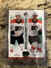 Joel Farabee / Morgan Frost 2023 SP Authentic Collaborations card